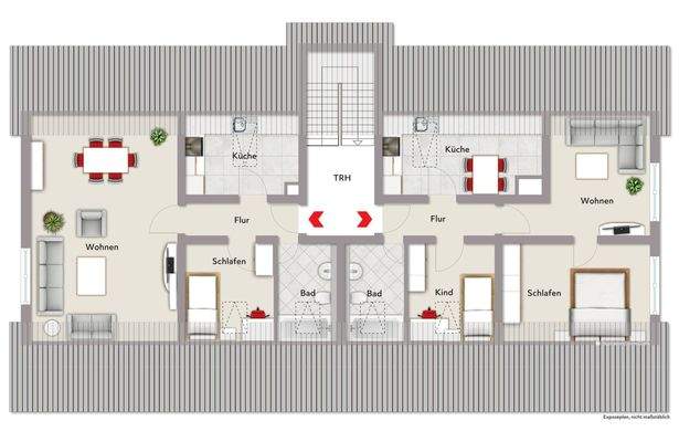 Grundriss Wohnung 5 und 6