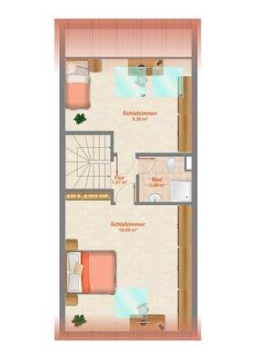 Grundriss Dachgeschoß