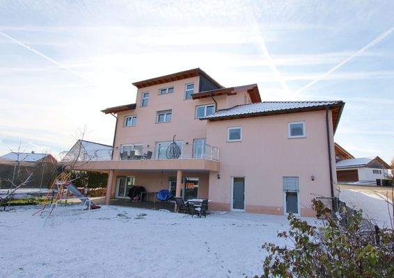 Gartenansicht des Wohnhauses