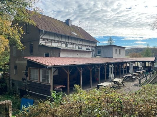 Ansicht Westseite mit Veranda