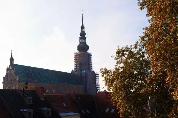 Ausblick zum Greifswalder Dom