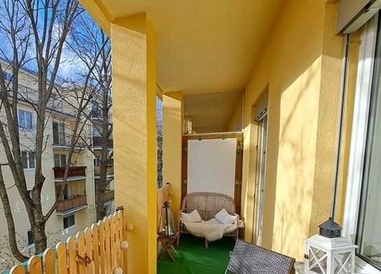 sonniger Balkon