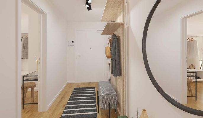 Heller und freundlicher Eingangsbereich