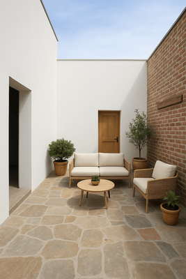 KI-Beispiel nach Sanierung Innenhof