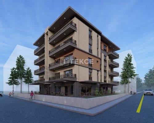 Apartments in a New Building with Elevator in Kuşadası Center