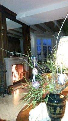 Offenes Kamin 1x1m in Marmor