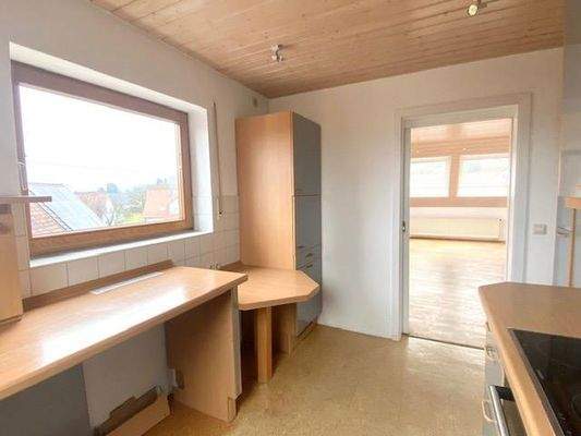 Küche mit Schiebetür