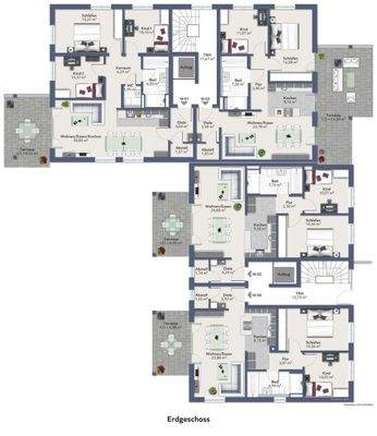 Grundriss Erdgeschoss Gesamt