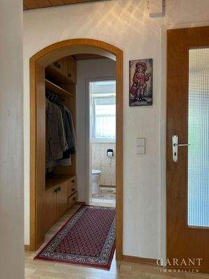 Blick zur Garderobe