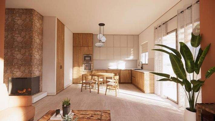 Kreta - 8-Villen- Projekt in Kirianna bei Rethymno: Freistehende Villa