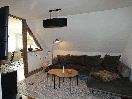 Wohnzimmer der DG-Wohnung