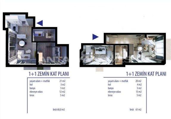 Properties Close to the Sea and Shopping Mall in Antalya Lara