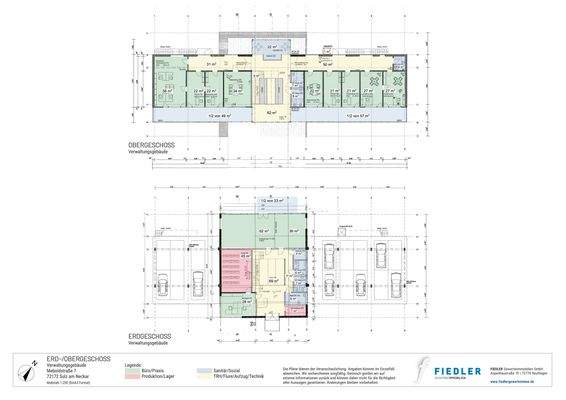 Plan Bürogebäude
