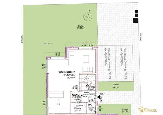 ERDGESCHOSS MIT GARTEN