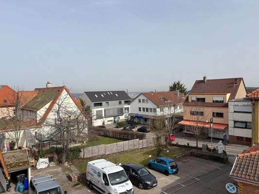 Aussicht vom Badbalkon