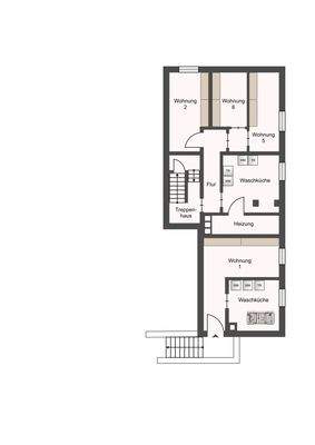 Mehrfamilienhaus -Kellergeschoss