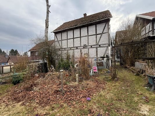 Ansicht Schuppen von hinten