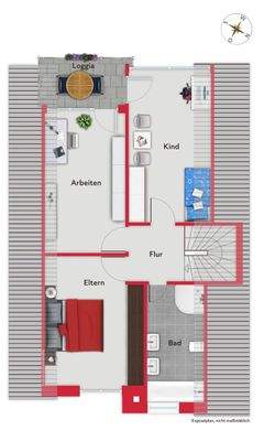 Grundriss Obergeschoss