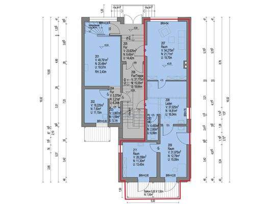 Grundriss Hochparterre