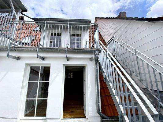 Blick auf die obere Etage