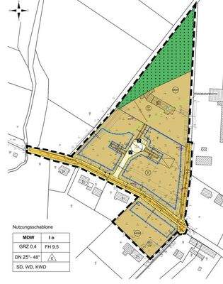 Gesamtareal mit Abriss B-Plan