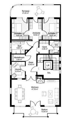 Grundriss der Wohnung