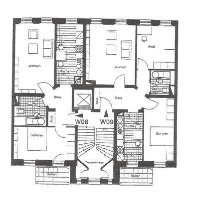 Grundriss Wohnung WE 09
