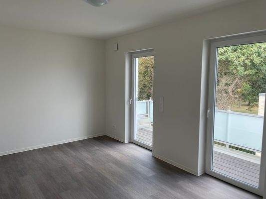 Schlafzimmer mit Balkon