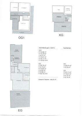 Grundrisse + Wfl. Berechnung