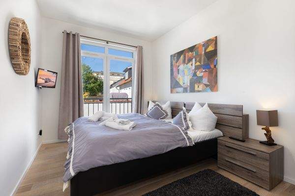 Das gemütliche, zweite Schlafzimmer 