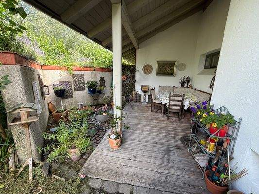 Komplettansicht auf die Terasse