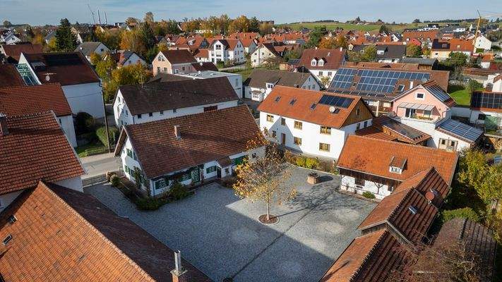 Hofstelle aus der Vogelperspektive