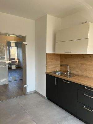 Küche mit Blick zum Gang