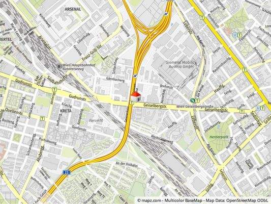 Geolyzer Kartenausschnitt