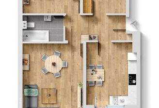 Grundriss der Wohnung