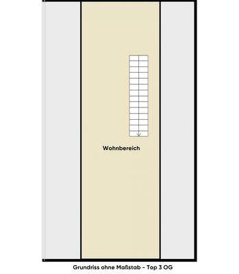 Grundriss ohne Maßstab / Top 3 zweiter Stock