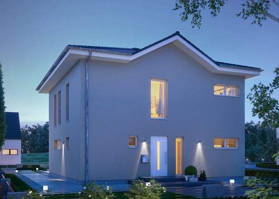 Modernes Einfamilienhaus mit großem Garten