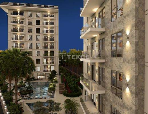 Apartments in a Two-Block Project Near the Sea in Alanya