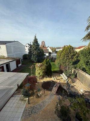 Aussicht auf den großen Garten