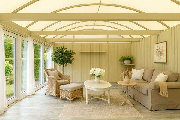 Poolhaus virtuell möbeliert