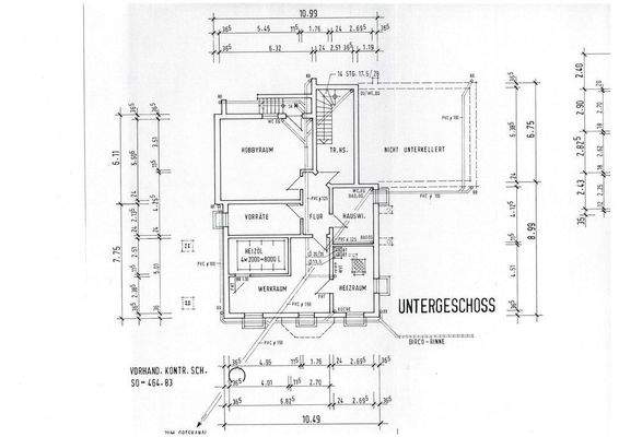 Grundriss Untergeschoss