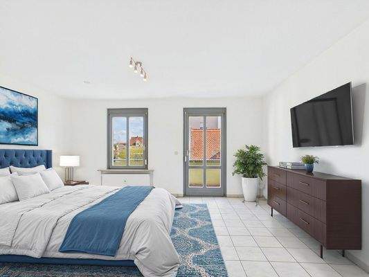 Wohn- und Schlafzimmer (KI)