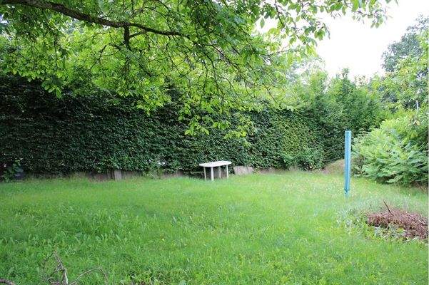 Blick auf die geplante Einfahrt