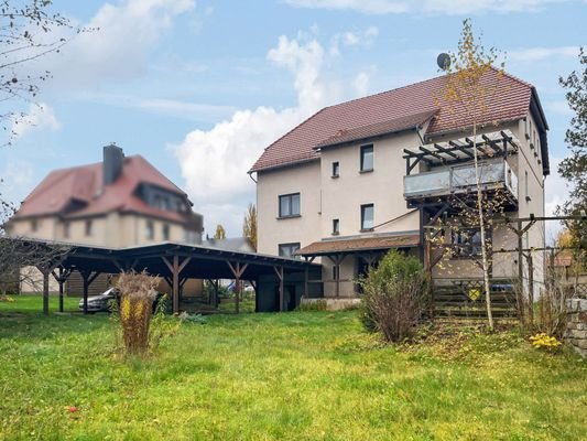 Blick vom Grundstück