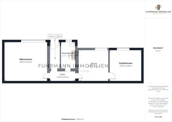 Grundriss 2. Wohnung