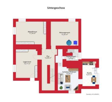 Untergeschoss Grundriss