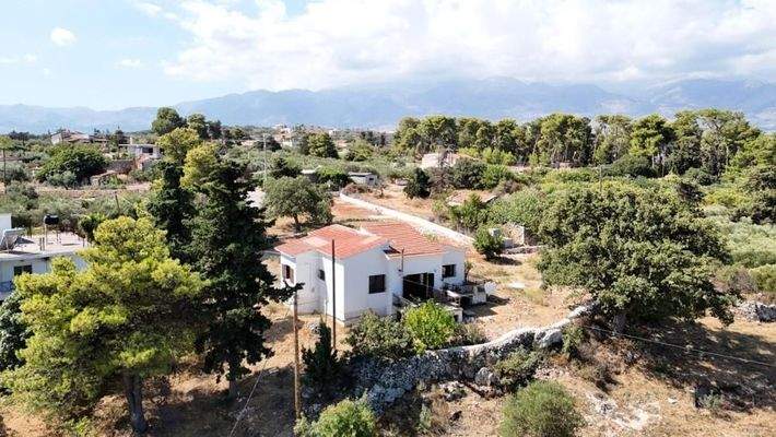 Kreta, Vamos: Geräumige Villa mit Meer- und Bergblick auf weitläufigem Grundstück