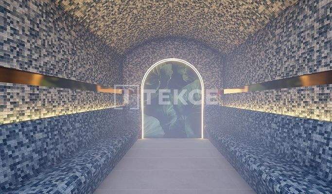 Pool View Apartment in a Complex in Avsallar Alanya Antalya