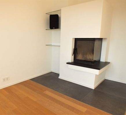 Moderner Kamin im Wohnzimmer