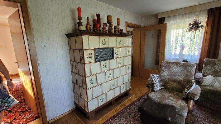 Kachelofen außer Betrieb